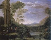 claude lorraine landscape with ascanius shooting the stag of sylvia oil painting